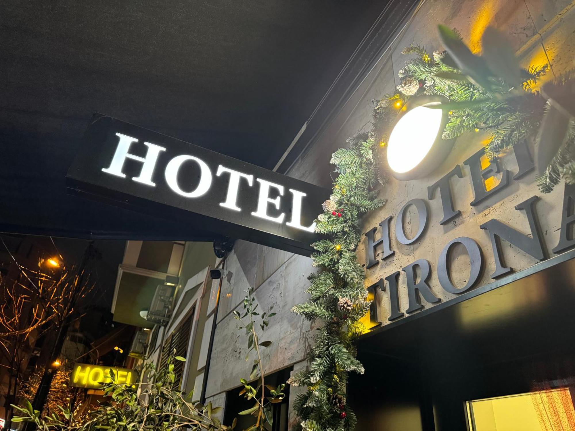 Hotel Tirona Tirana Bagian luar foto